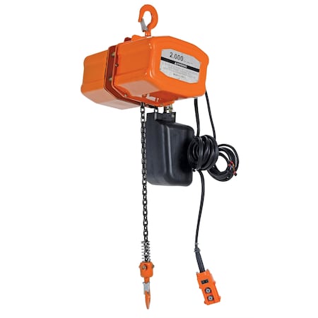Vestil Economy Chain Hoist W/ Chain Container H-2000-3
